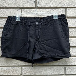 Old Navy Black Linen Blend Shorts  Sz 8